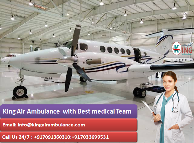 ICU Air Ambulance Services with Doctors Facility